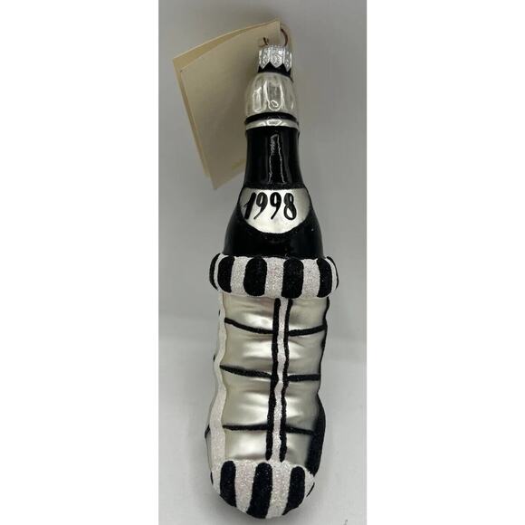 Vintage 1998 Patricia Breen Blown Glass Champagne Bottle Ornament PB194 - Picture 1 of 4